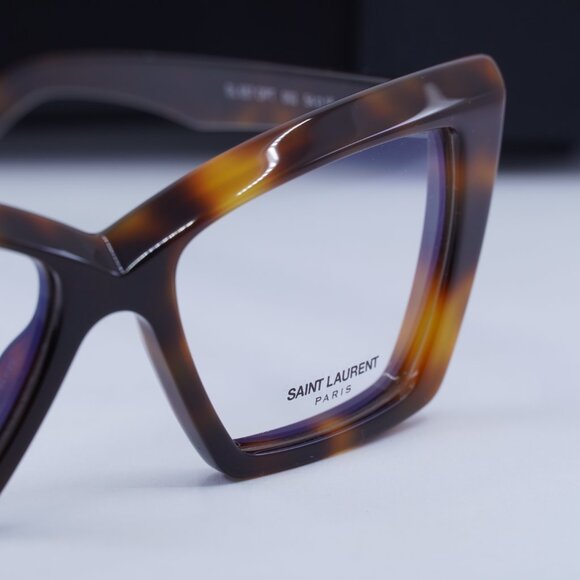Saint Laurent SL657OPT 002 Square Eyeglasses 54mm - Havana - Picture 4 of 10